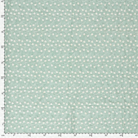 Cotton voile embroidery