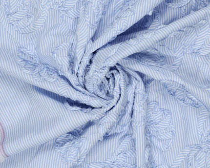 Cotton Stripe Embroidery (Coupon 55 cm)