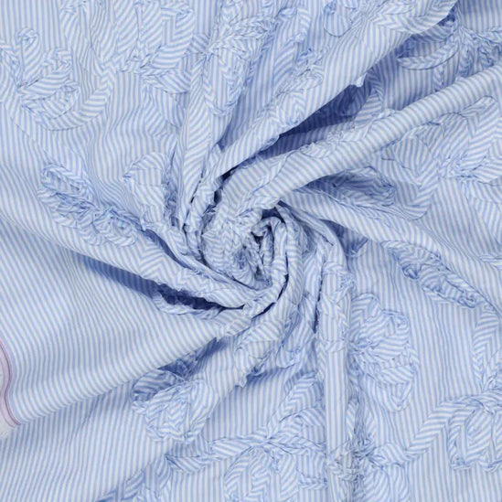 Cotton Stripe Embroidery (Coupon 55 cm)