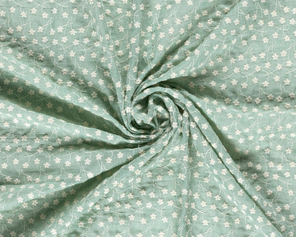 Cotton voile embroidery