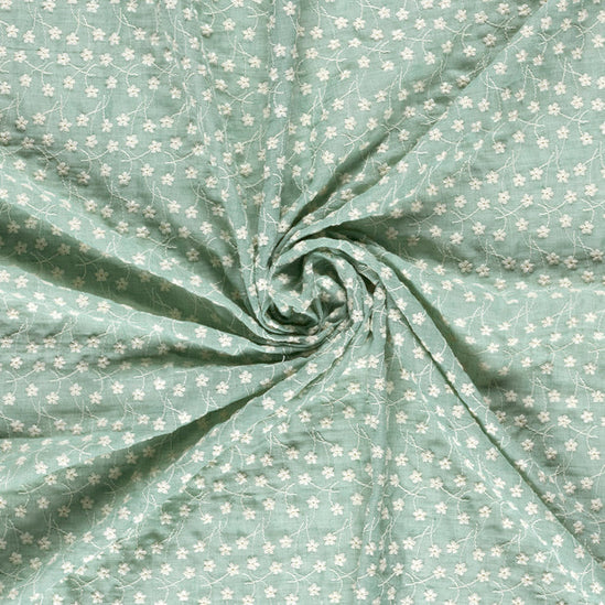 Cotton voile embroidery