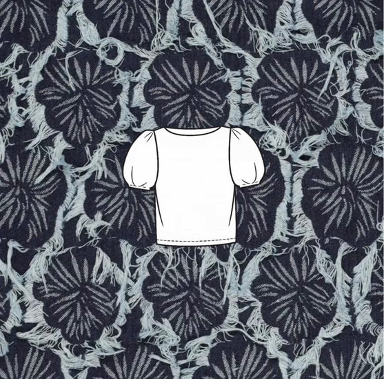 Naaipakket Top met pofmouwen