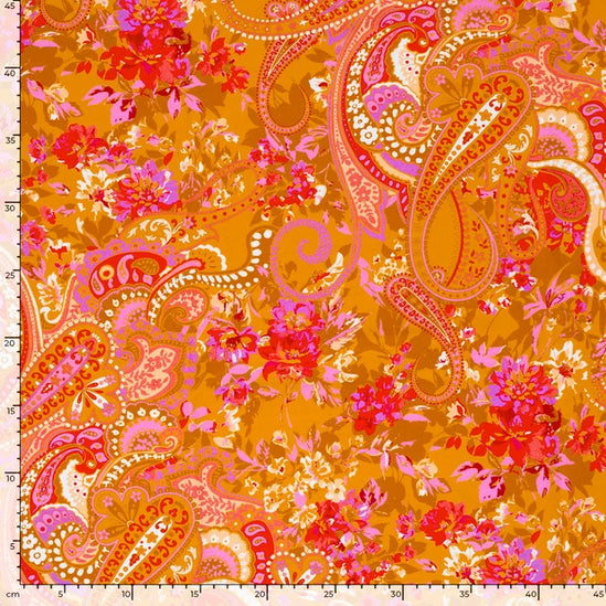 Cotton jersey paisley