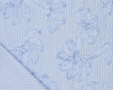 Cotton Stripe Embroidery (Coupon 55 cm)