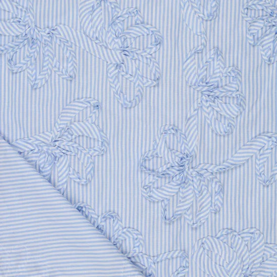 Cotton Stripe Embroidery (Coupon 55 cm)