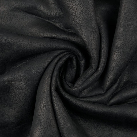 Faux Suede Fur Black