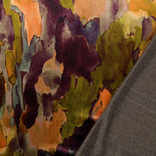 velvet fabric digital print batik Multicolor