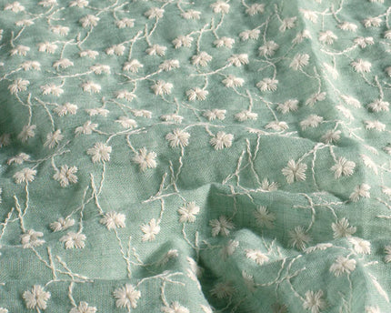 Cotton voile embroidery
