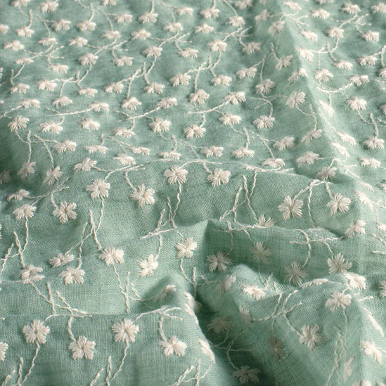 Cotton voile embroidery