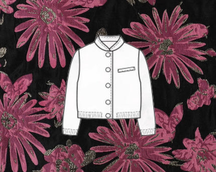Naaipakket Jutta Bomberjack Jacquard (Jacquard flowers)