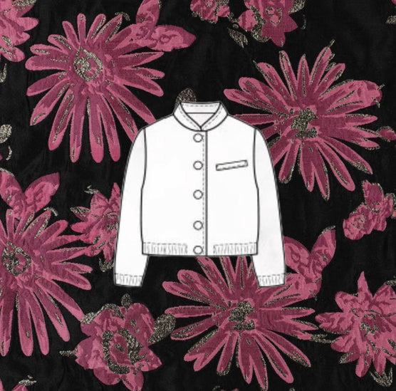 Naaipakket Jutta Bomberjack Jacquard (Jacquard flowers)