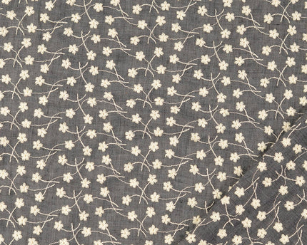 Cotton voile embroidery (coupon 1,35 meter)
