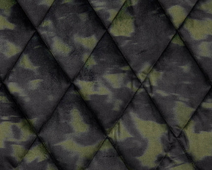 Velours fabric Batik Green