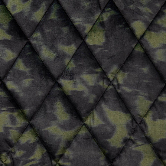 Velours fabric Batik Green