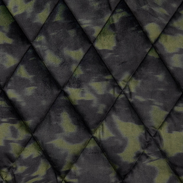 Velours fabric Batik Green