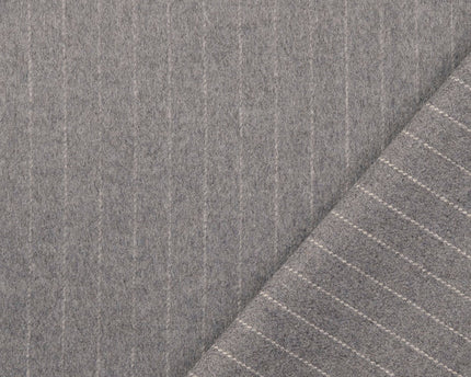 Wool stripe grey (Coupon 0.65m)