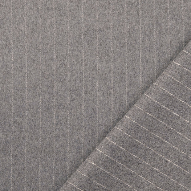 Wool stripe grey