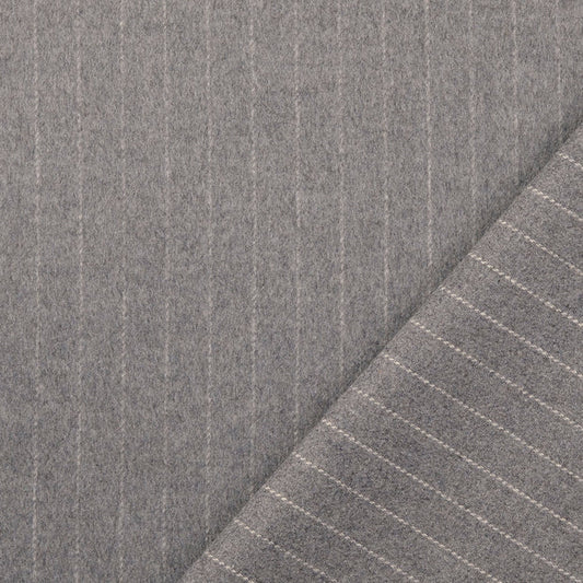 Wool stripe grey