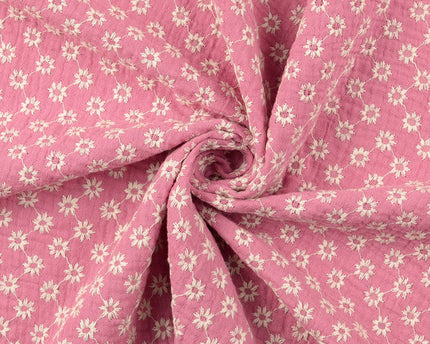 Muslin fabric flowers