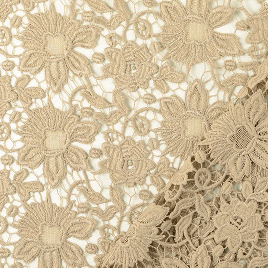 Lace fabric flowers
