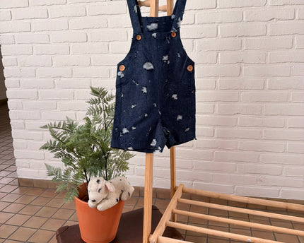 Naaipakket Salopette / Tuinbroekje (Big holes denim)