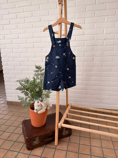 Naaipakket Salopette / Tuinbroekje (Big holes denim)