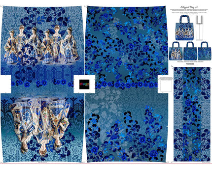 DIY Taspaneel Delft Blue Elegance – Patroon & 2 Designs in 1 Paneel