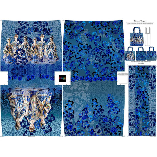 DIY Taspaneel Delft Blue Elegance – Patroon & 2 Designs in 1 Paneel