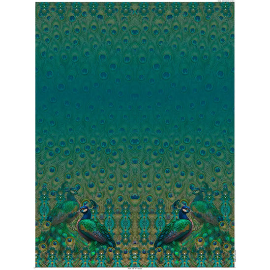 Peacock Glam Dress Panel