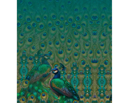 Peacock Glam Dress Panel