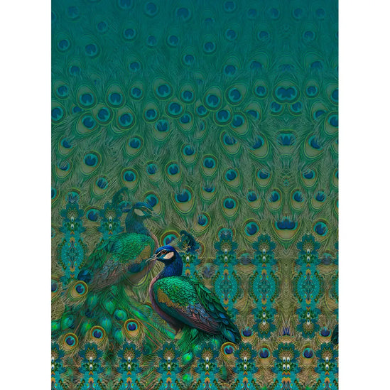 Peacock Glam Dress Panel