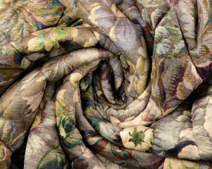 Velvet quilting fabric flower (Coupon 0.75m)