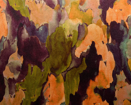 velvet fabric digital print batik Multicolor