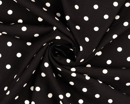 Viscose Poplin printed dots