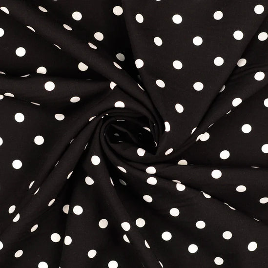 Viscose Poplin printed dots