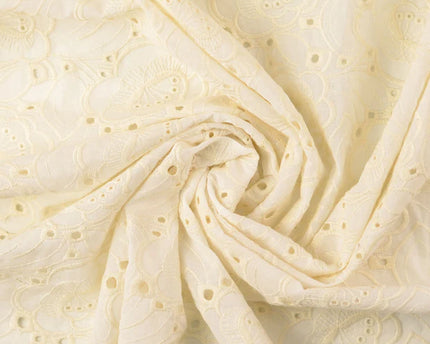 Cotton Poplin fabric embroidery