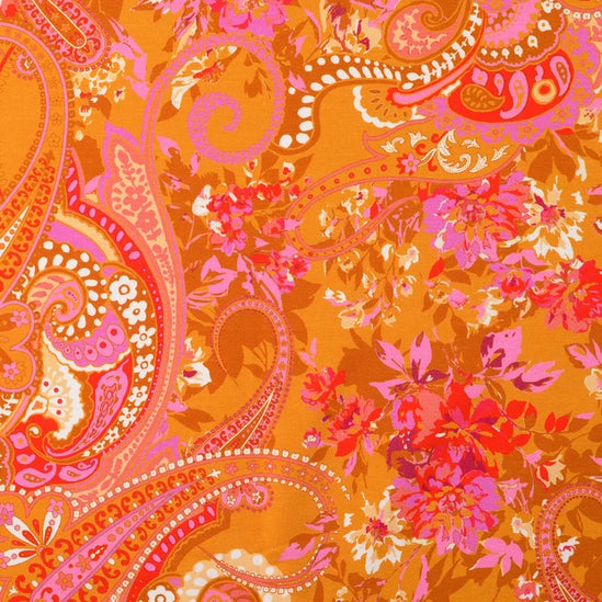 Cotton jersey paisley