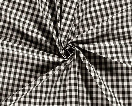 Cotton poplin checks
