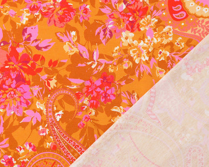 Cotton jersey paisley