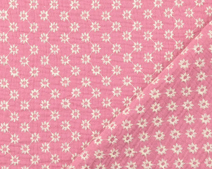 Muslin fabric flowers