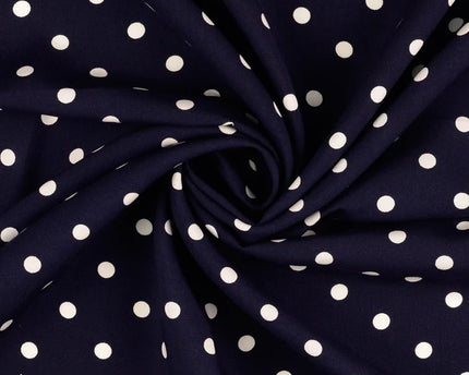 Viscose Poplin printed dots