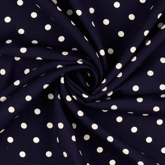 Viscose Poplin printed dots