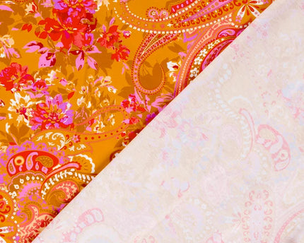 Cotton jersey paisley