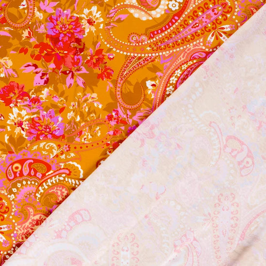 Cotton jersey paisley