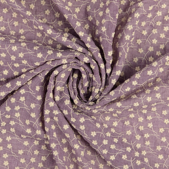 Cotton voile embroidery