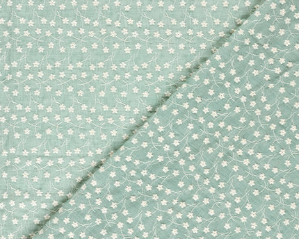 Cotton voile embroidery