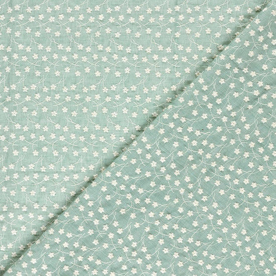 Cotton voile embroidery