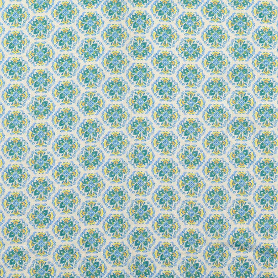 Cotton vintage green ornament (Coupon 2m)