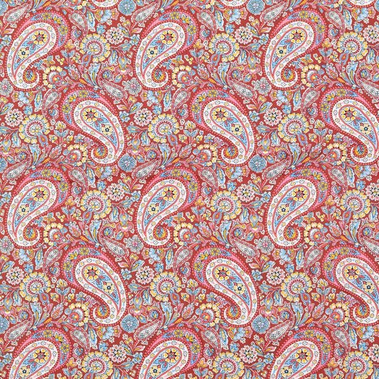 Poplin fabric paisley