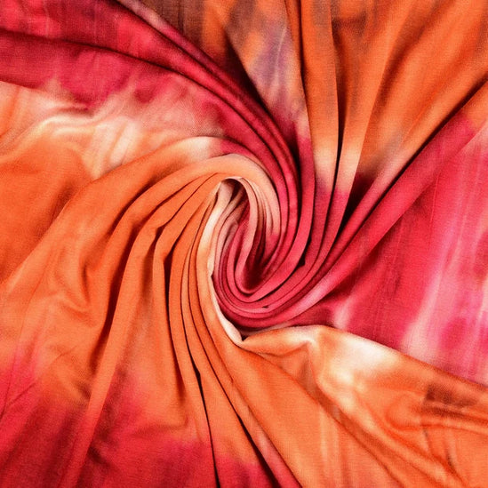Viscose Jersey Batik Bordeaux